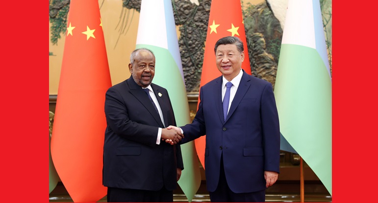 習近平會見吉布提總統蓋萊